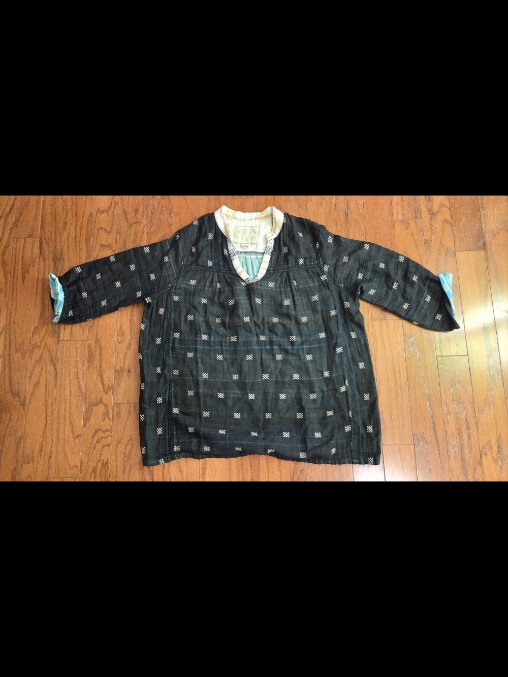 Ace & Jig Medium Black and White Checkered Tunic